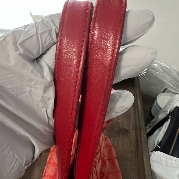 ❤️Chanel Red Travel Ligne Nylon Tote (unique color) - Picture 13 of 15